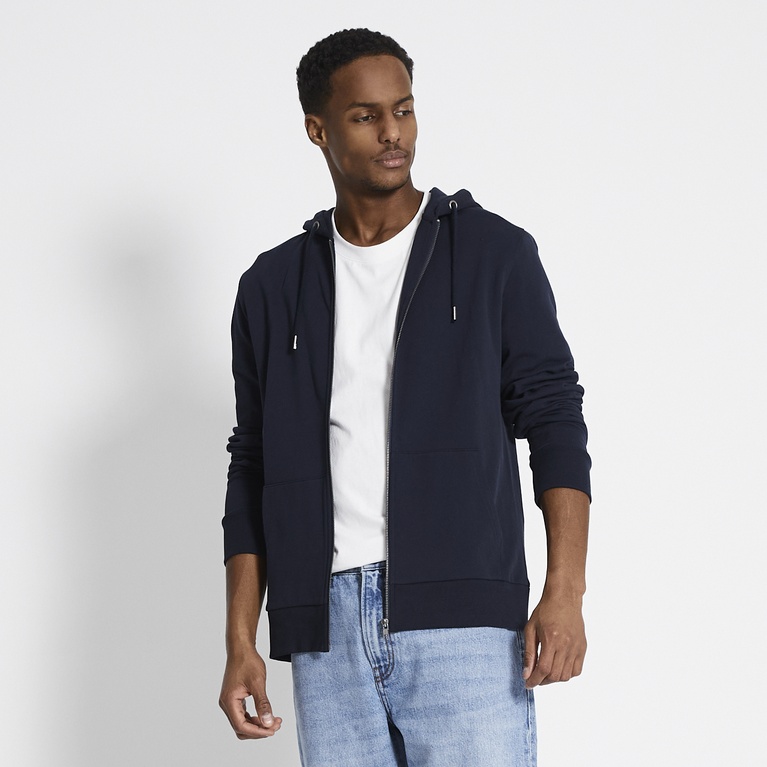 Basic zip hoodie "Rocky" Navy 5
